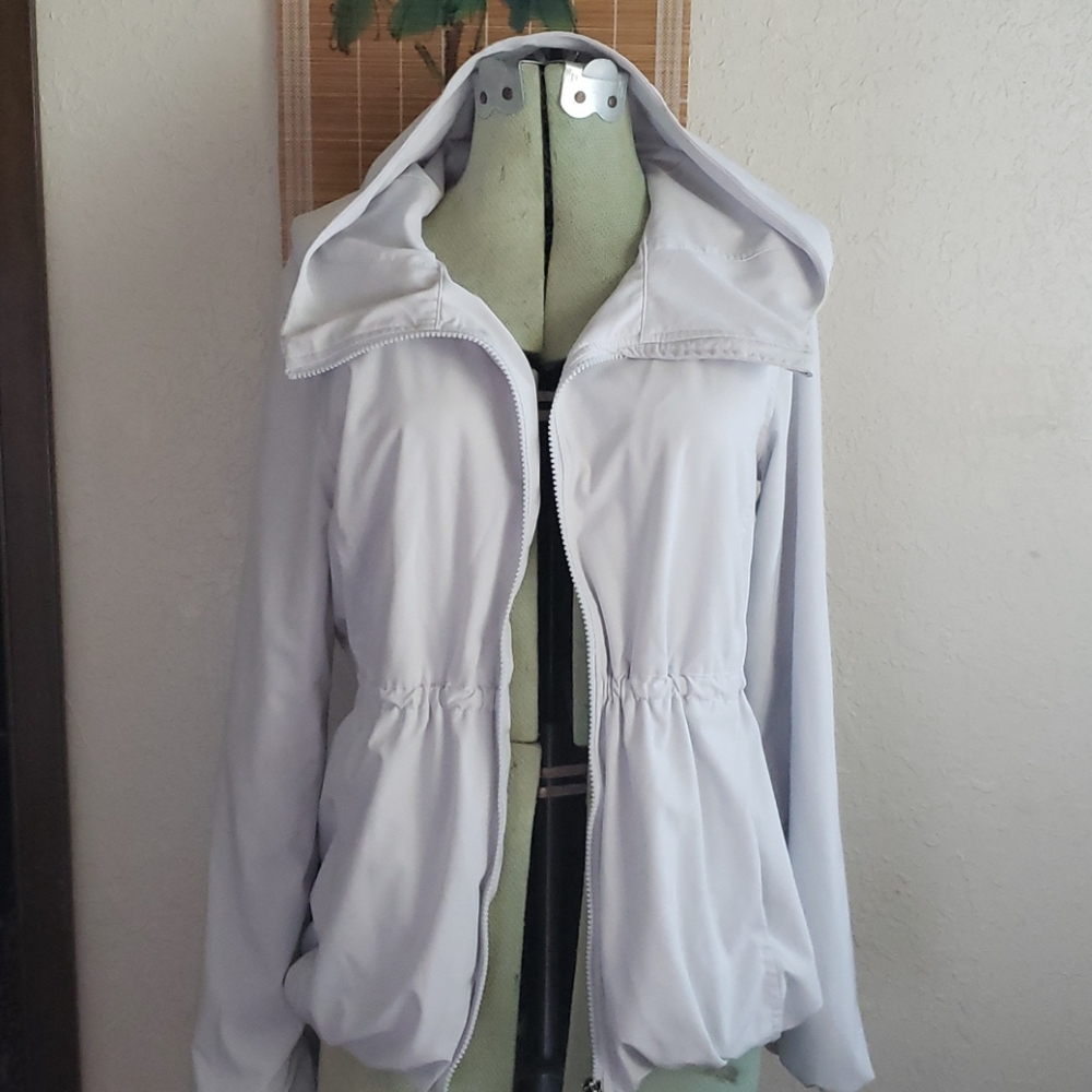 Rain Jacket LULULEMON Light Gray Hood